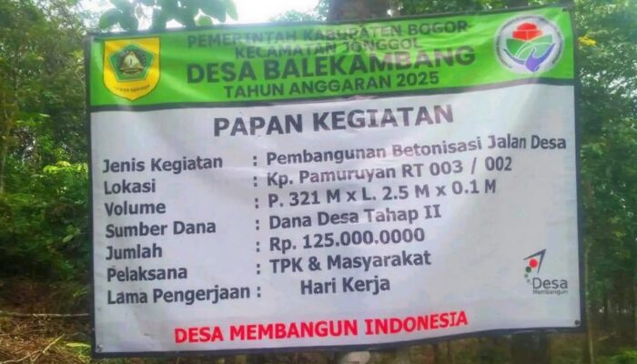 Jalan Rabat Beton di Desa Balekambang Retak Tiga Hari Usai Dikerjakan, Diduga Proyek Tak Sesuai Spesifikasi