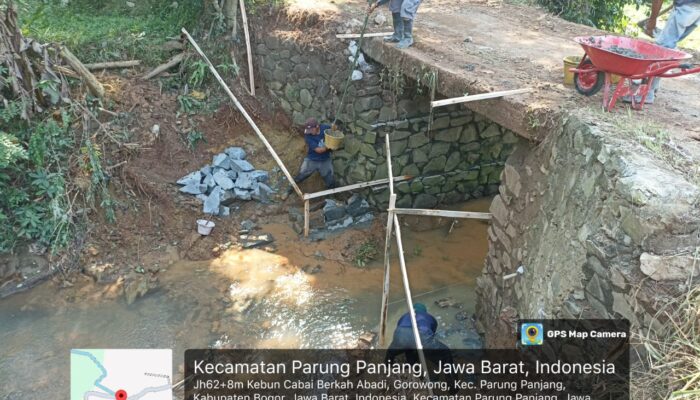 Pemdes Gorowong Bangun Infrastruktur, Fokus Betonisasi Jalan dan Perbaikan Jembatan