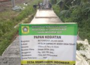 Pemdes Tenjo Gencarkan Pembangunan Infrastruktur, Dua Proyek Jalan Mulai Dikerjakan