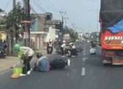 Sejumlah Pemotor Tergelincir di Kosambi Karawang, Diduga Akibat Ceceran Oli