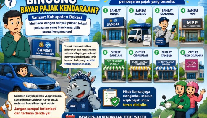 Bayar Pajak Kendaraan Kini Makin Mudah, Samsat Kabupaten Bekasi Hadirkan 8 Pilihan Layanan