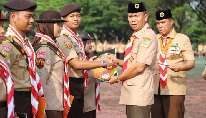 1.251 Pramuka Bekasi Dikukuhkan Jadi Pramuka Garuda, Siap Jadi Generasi Unggul