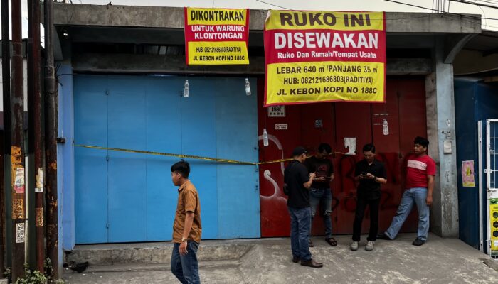 Respon Cepat Laporan Warga, Satresnarkoba Polres Cimahi Pasang Police Line di Ruko Diduga Tempat Transaksi Obat Terlarang